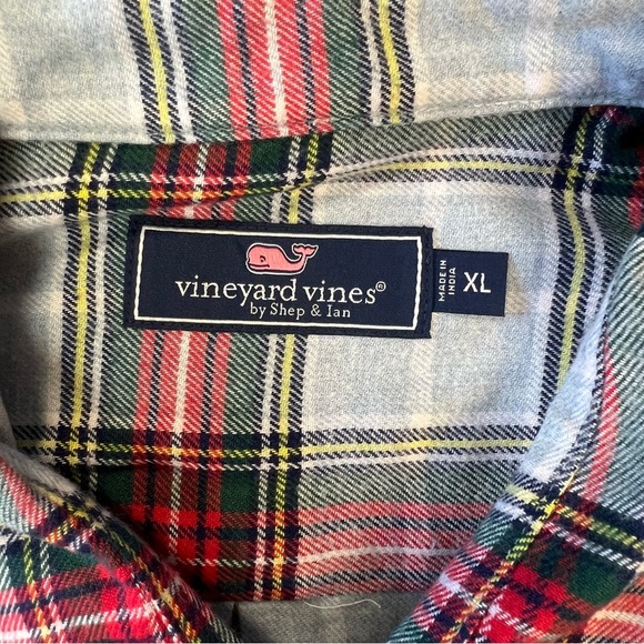 Vineyard Vines tartan plaid flannel SZ XL - Picture 2 of 4